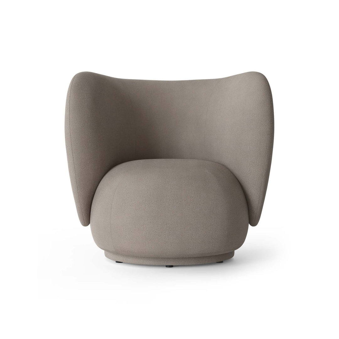 Rico Lounge Chair Chairs Ferm Living Brushed Warm Grey Chair Only Without Swivel