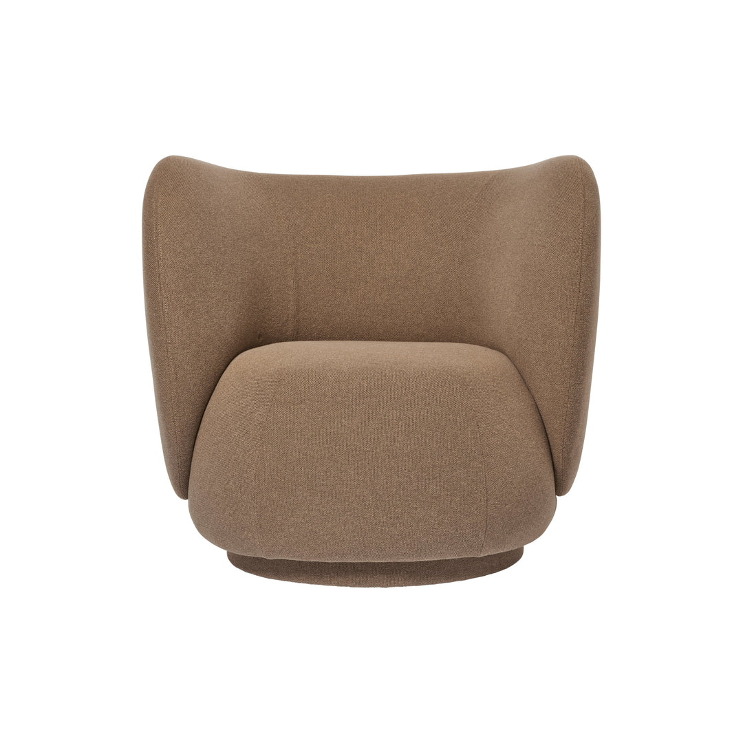 Rico Lounge Chair Chairs Ferm Living Autumn Dark Sand Chair Only Without Swivel