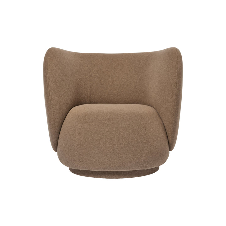 Rico Lounge Chair Chairs Ferm Living Autumn Dark Sand Chair Only Without Swivel
