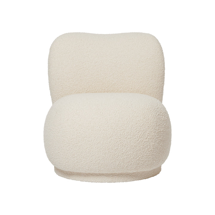 Rico Piccolo Lounge Chair Chairs Ferm Living Nordic Boucle Off-White Chair Only Without Swivel