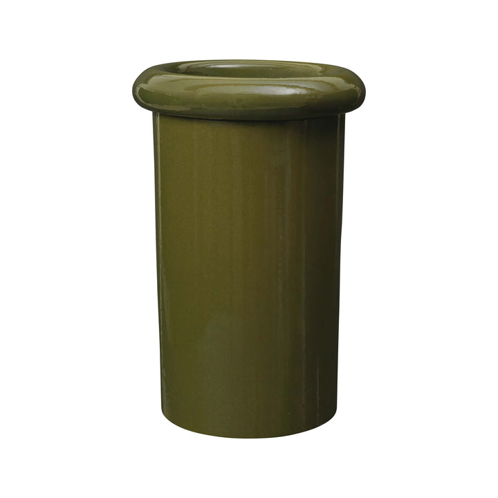 Rollo Outdoor Planter Planters Ferm Living Moss Green Large: 18.1 in height