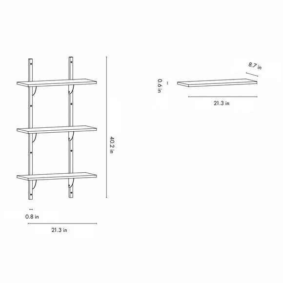 Sector Triple Shelf Bookcases & Standing Shelves Ferm Living