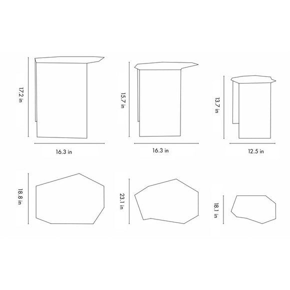 Shard Cluster Table (Set of 3) Accent Tables Ferm Living