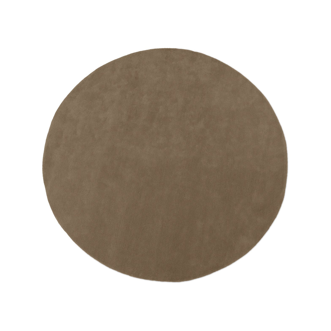 Stille Round Tufted Rug Rugs Ferm Living Ash Brown