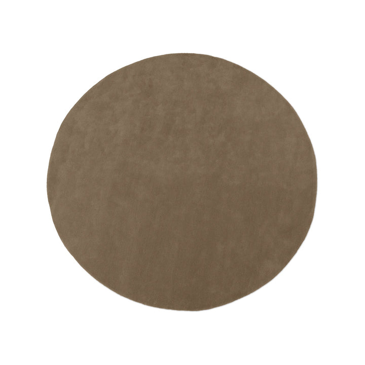 Stille Round Tufted Rug Rugs Ferm Living Ash Brown