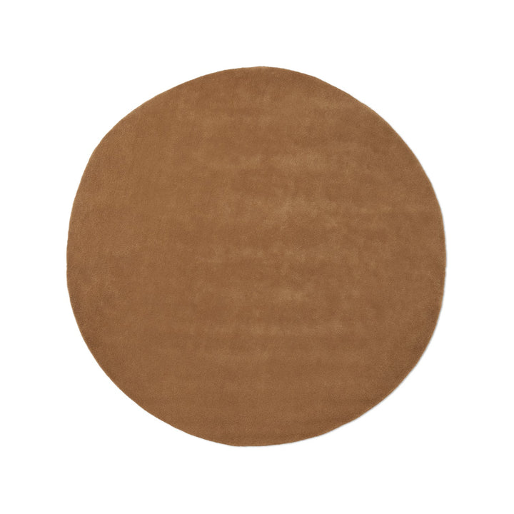 Stille Round Tufted Rug Rugs Ferm Living Toffee