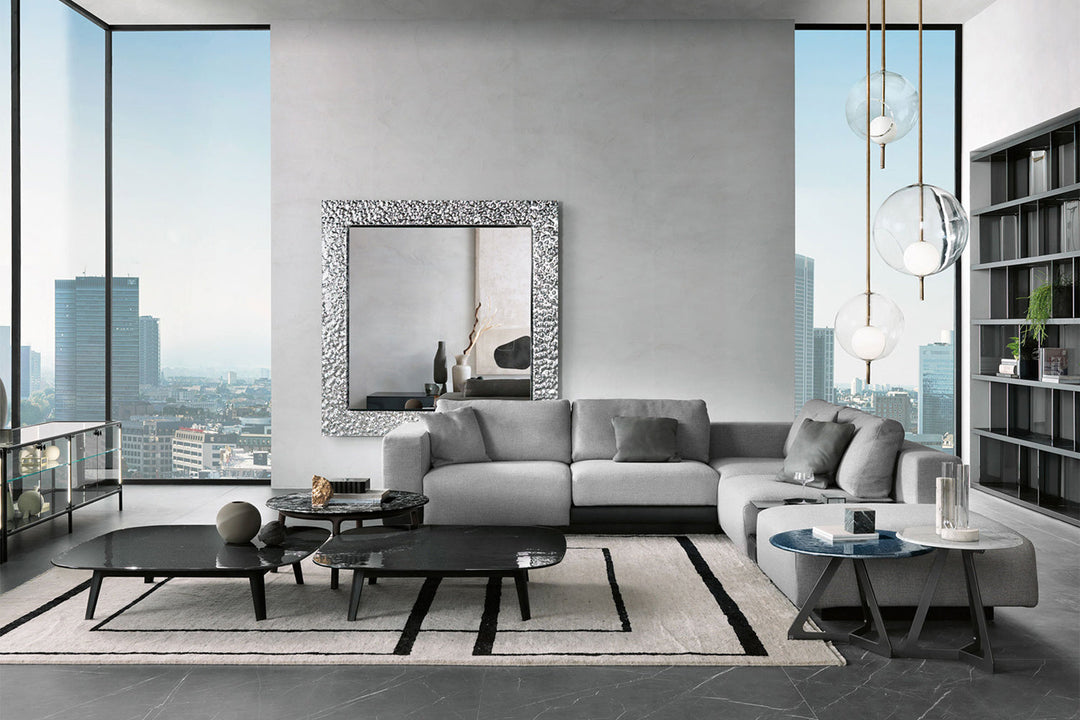 Carrara Sectional Sofa with Peninsula Sectionals Fiam Italia