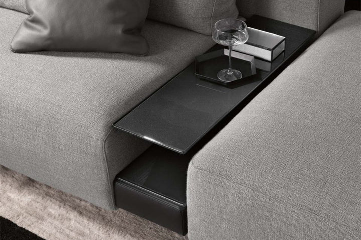 Carrara Sectional Sofa with Peninsula Sectionals Fiam Italia