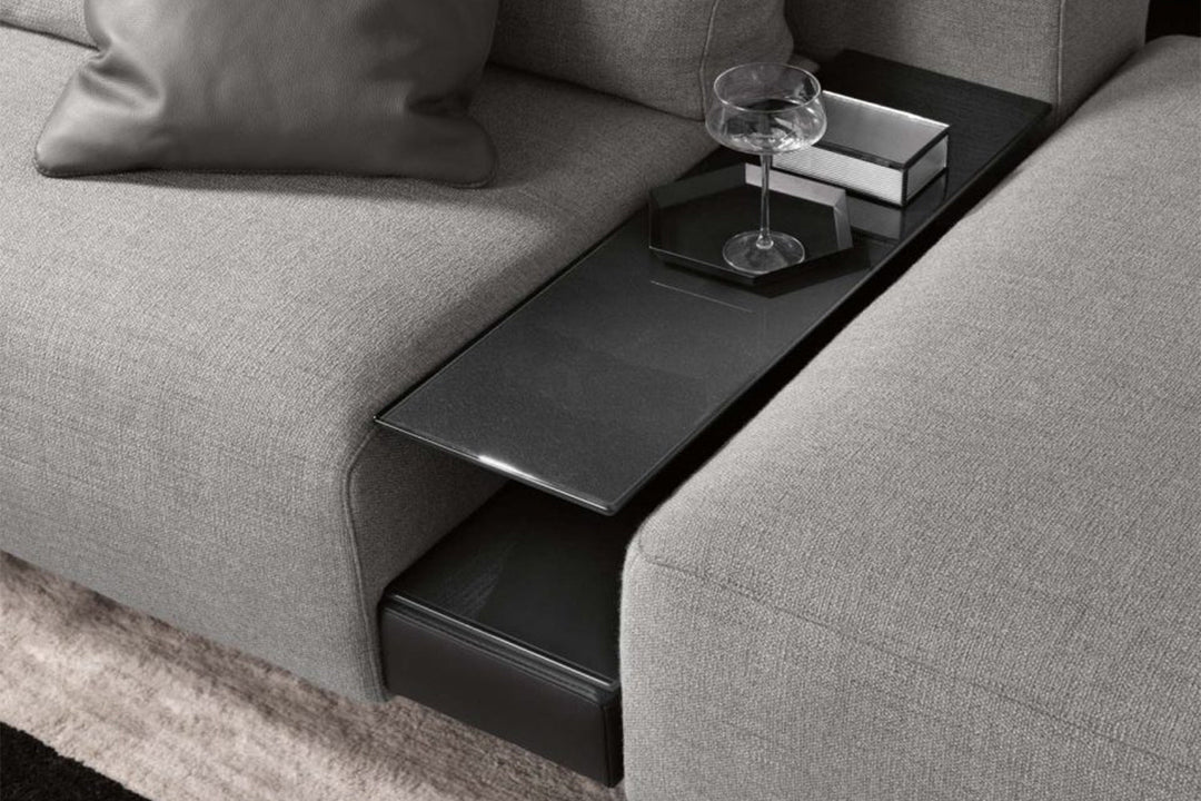 Carrara Sectional Sofa with Peninsula Sectionals Fiam Italia