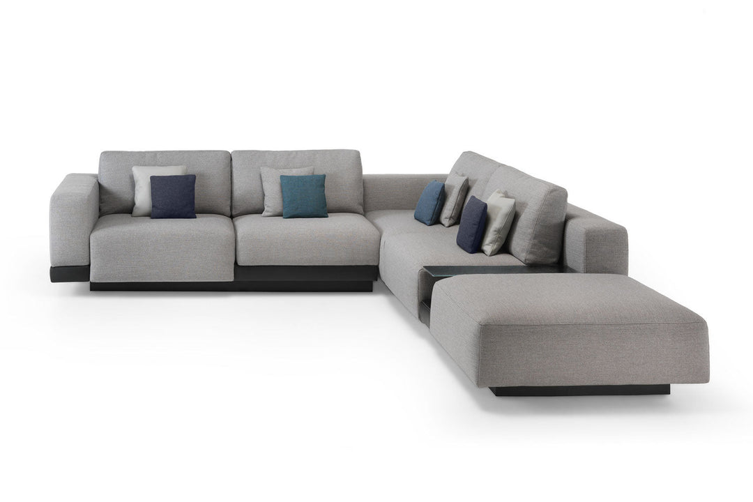 Carrara Sectional Sofa with Peninsula Sectionals Fiam Italia