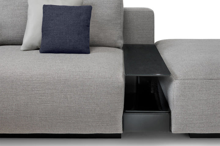 Carrara Sectional Sofa with Peninsula Sectionals Fiam Italia