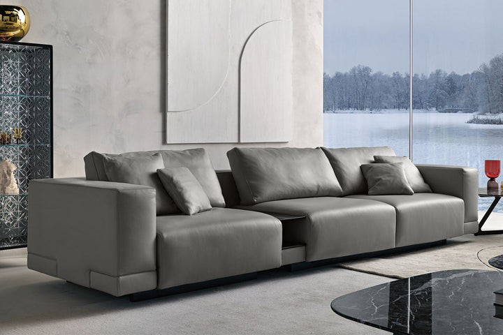 Carrara Sectional Sofa with Tray Sofas Fiam Italia