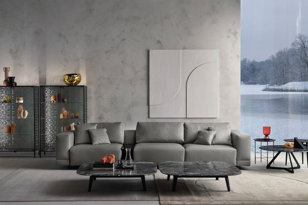 Carrara Sectional Sofa with Tray Sofas Fiam Italia