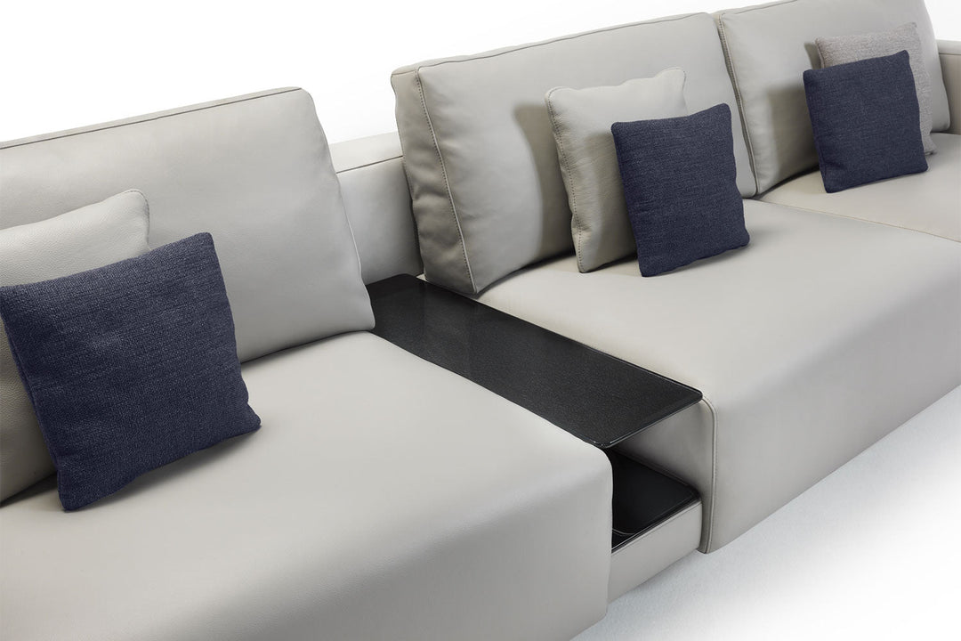 Carrara Sectional Sofa with Tray Sofas Fiam Italia