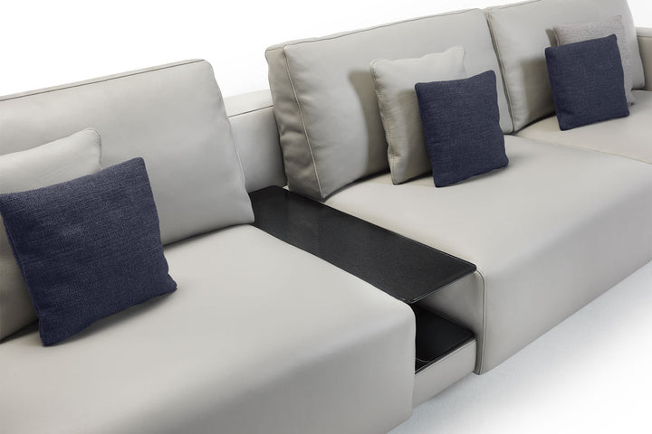 Carrara Sectional Sofa with Tray Sofas Fiam Italia