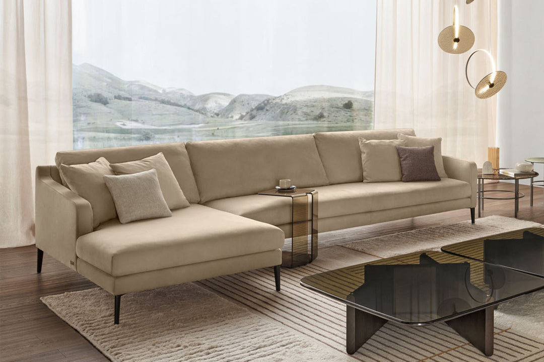 Condense Sectional Sofa with Chaise Sectionals Fiam Italia