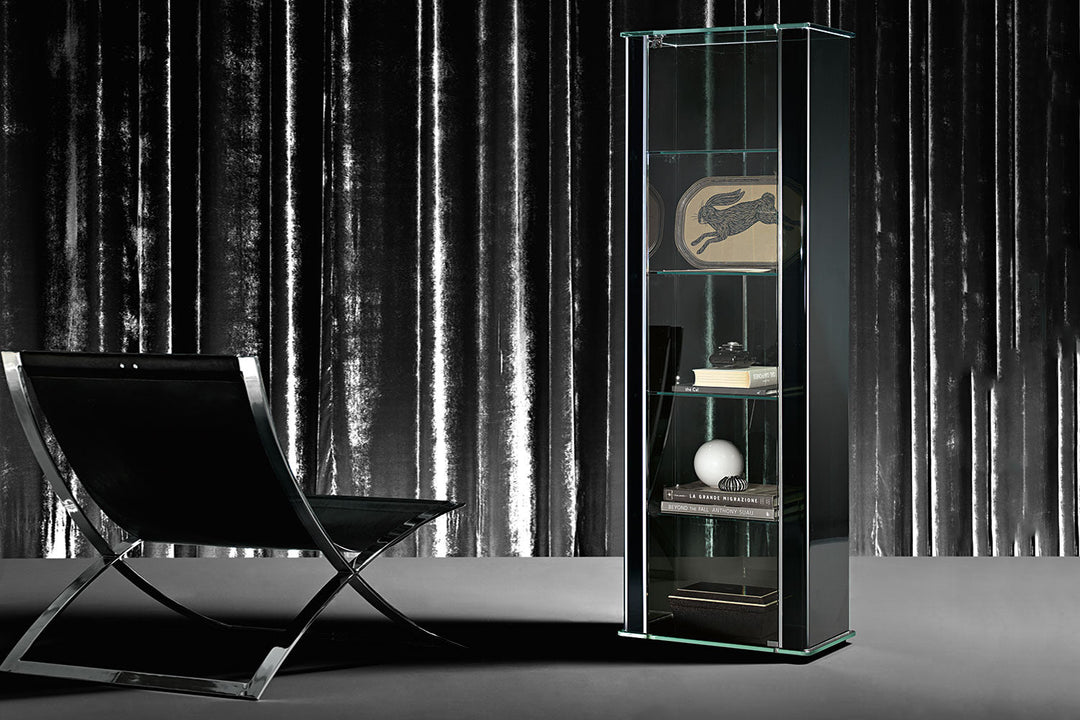 Milo Day Glass Curio Display Cabinets Fiam Italia