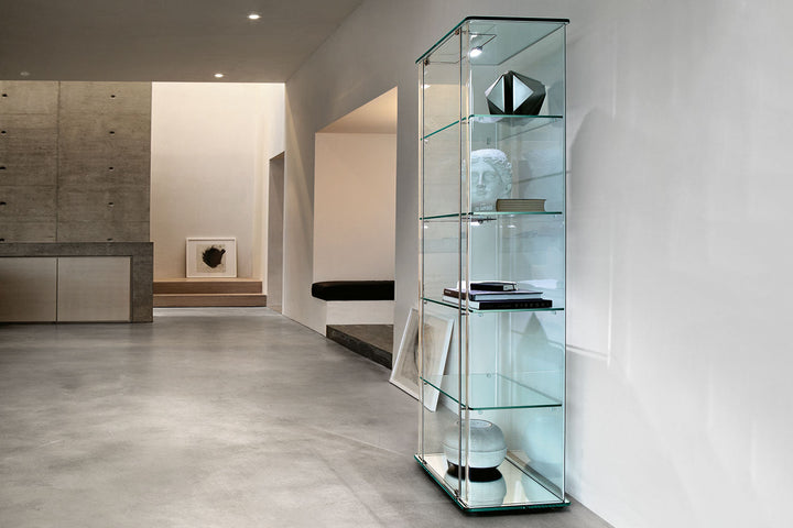 Milo Day Glass Curio Display Cabinets Fiam Italia