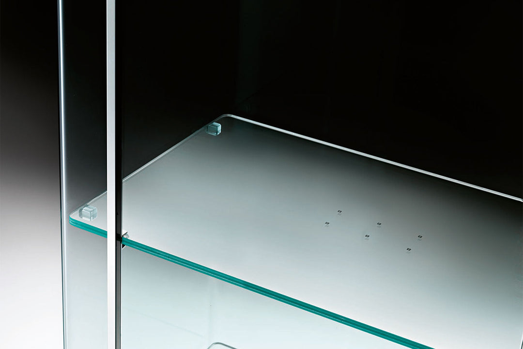 Milo Day Glass Curio Display Cabinets Fiam Italia
