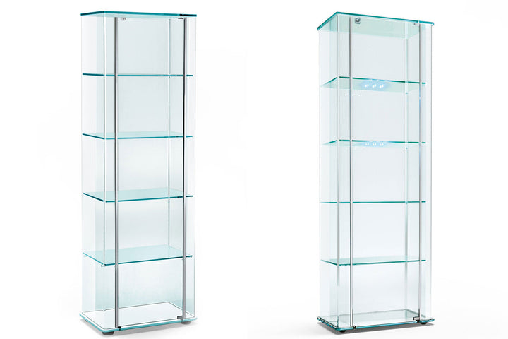 Milo Day Glass Curio Display Cabinets Fiam Italia