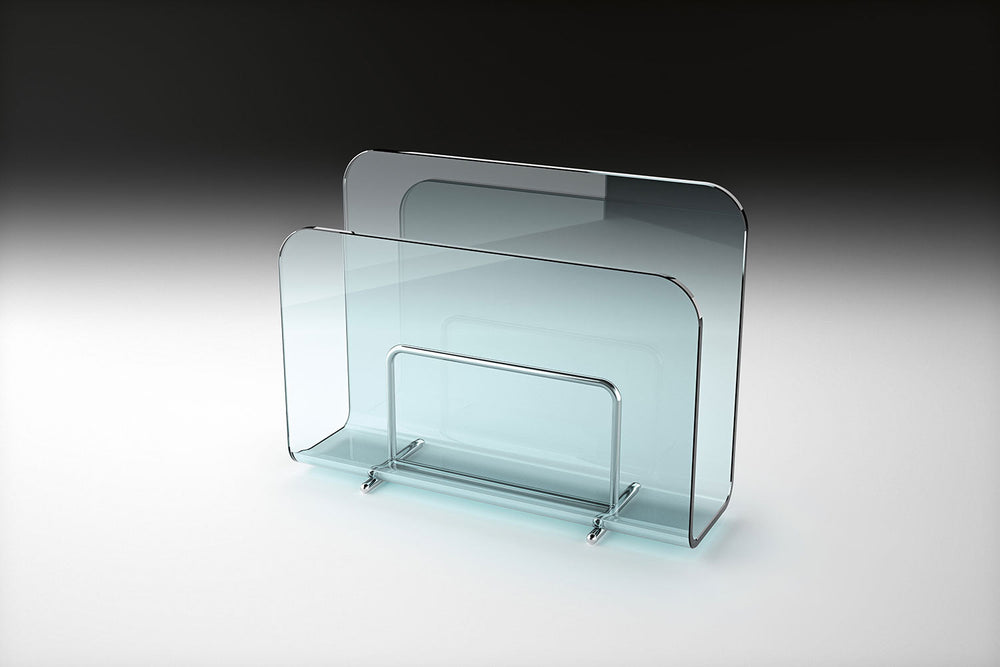 Vogue Glass Magazine Rack Magazine Racks Fiam Italia
