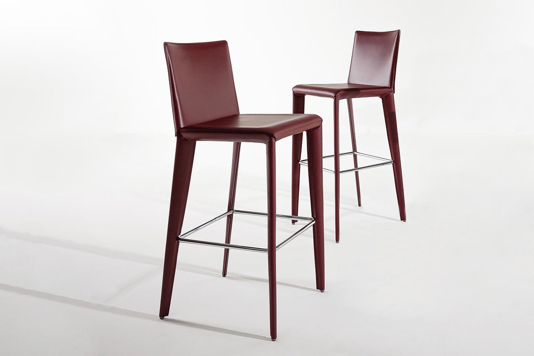 Filly Up Too Hard Leather Bar Stool Bonaldo
