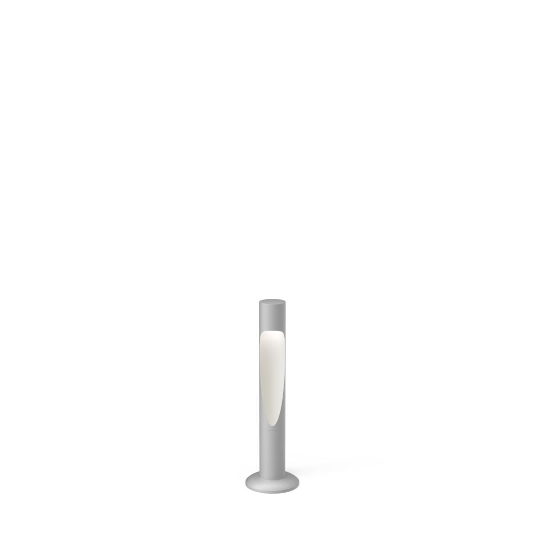 Flindt Garden Outdoor Bollard Light without Power Supply Louis Poulsen Natural Paint Aluminum Short / 2700K - Warm White Anchor