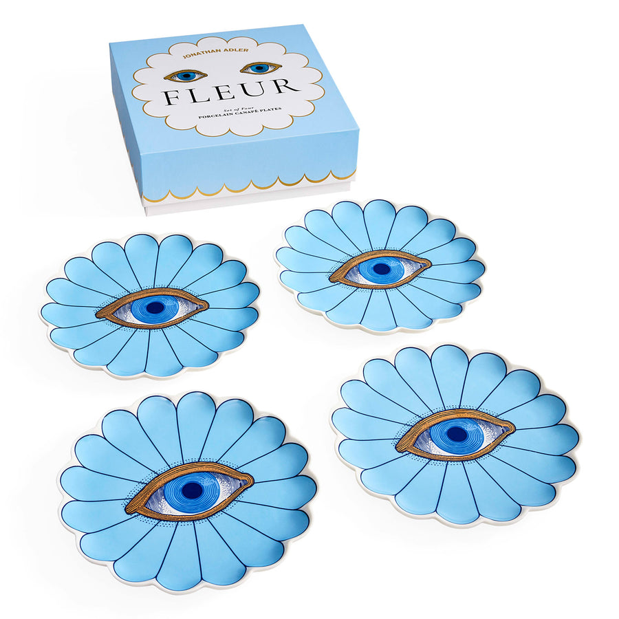 Fleur Canapé Plate Set Jonathan Adler