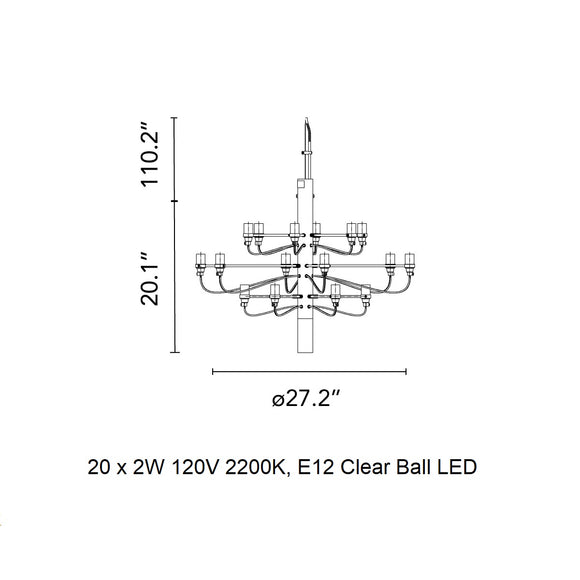 2097 Chandelier Chandeliers FLOS