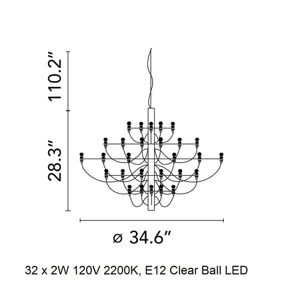 2097 Chandelier Chandeliers FLOS