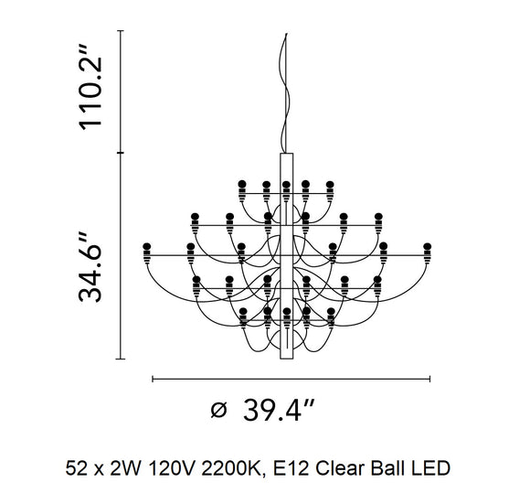 2097 Chandelier Chandeliers FLOS