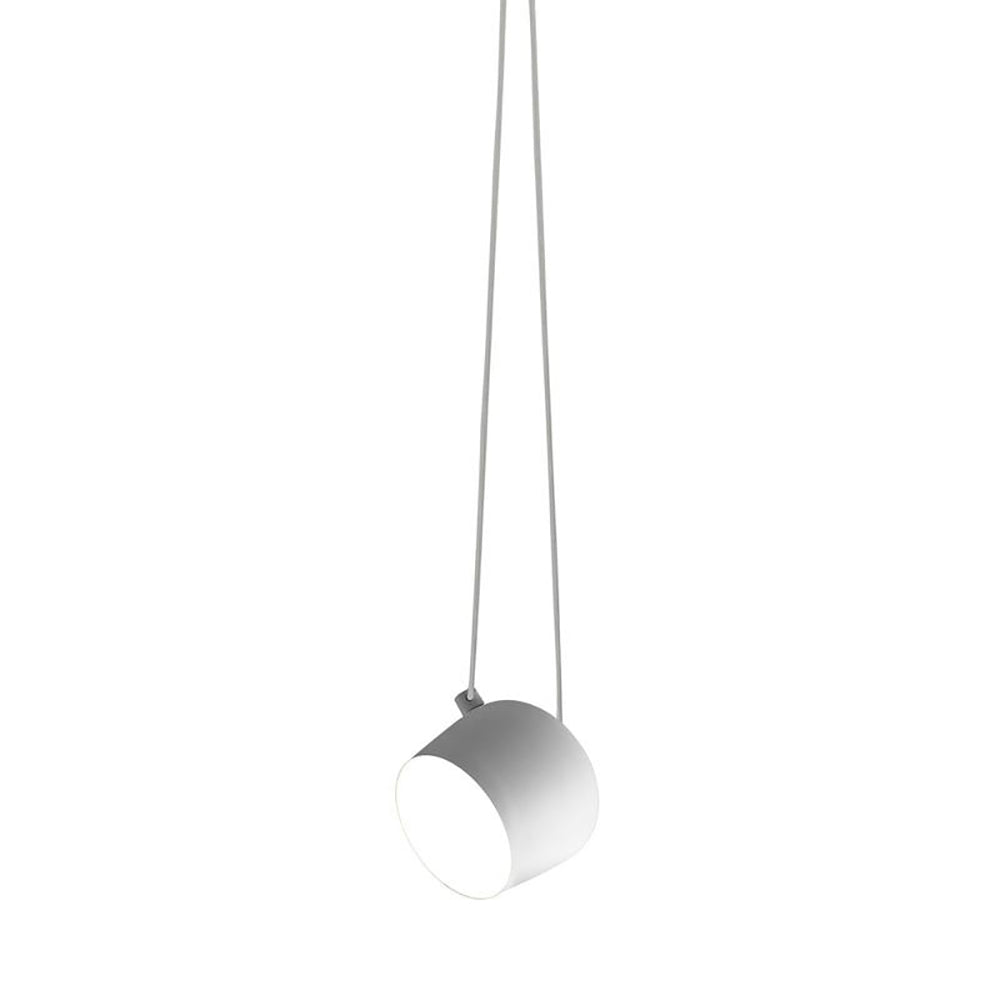 Aim Small Single Pendant Light Lighting FLOS FU009509 - White / Offset Mounting