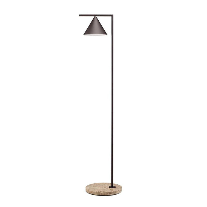 Captain Flint Outdoor Floor Lamp Floor Lamps FLOS Deep Brown / Travertino Imperiale Base 2700K - Warm White