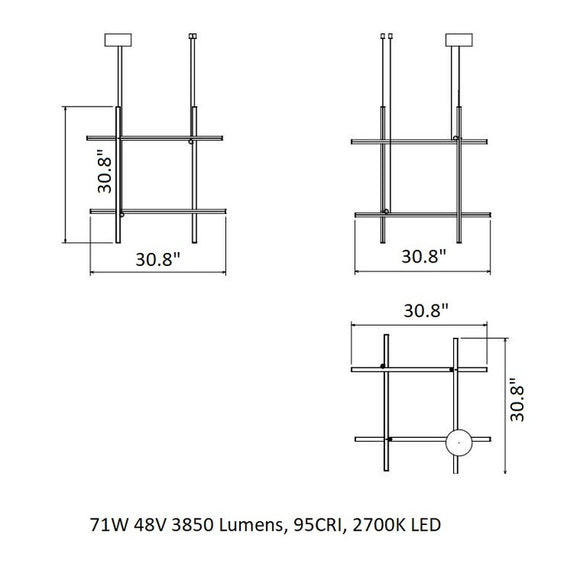 Coordinates Suspension Light - Italian Luxury Interiors