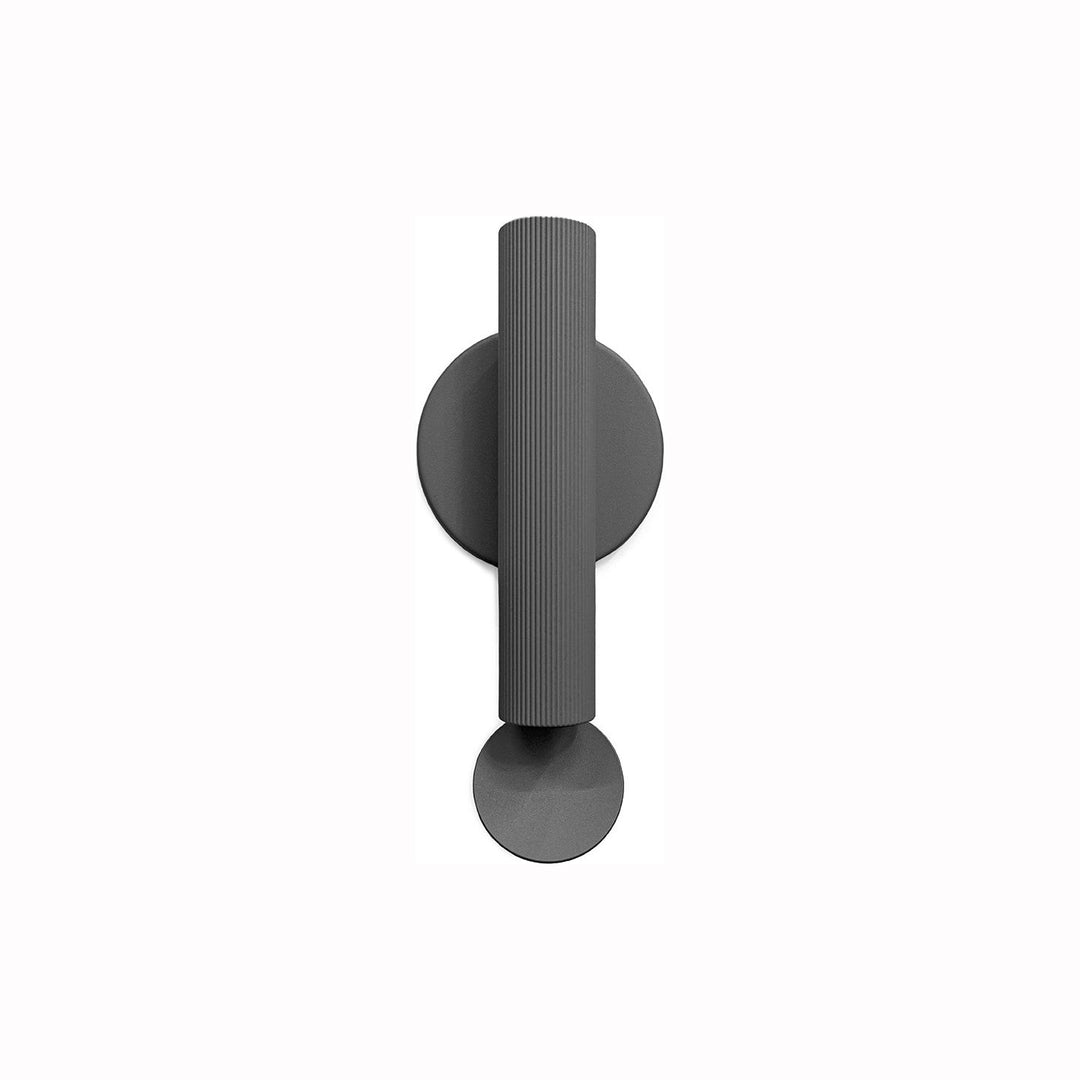Flauta Riga Outdoor Wall Sconce FLOS Anthracite Small: 8.9 in height 2700K - Warm White