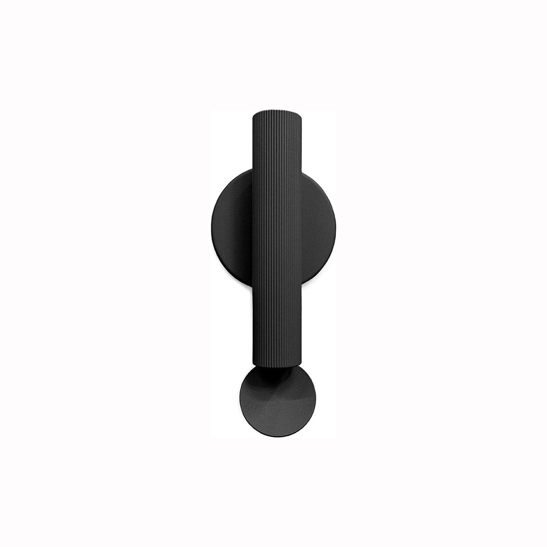 Flauta Riga Outdoor Wall Sconce FLOS Black Small: 8.9 in height 2700K - Warm White