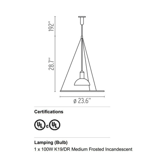 Frisbi Pendant Light Lighting FLOS