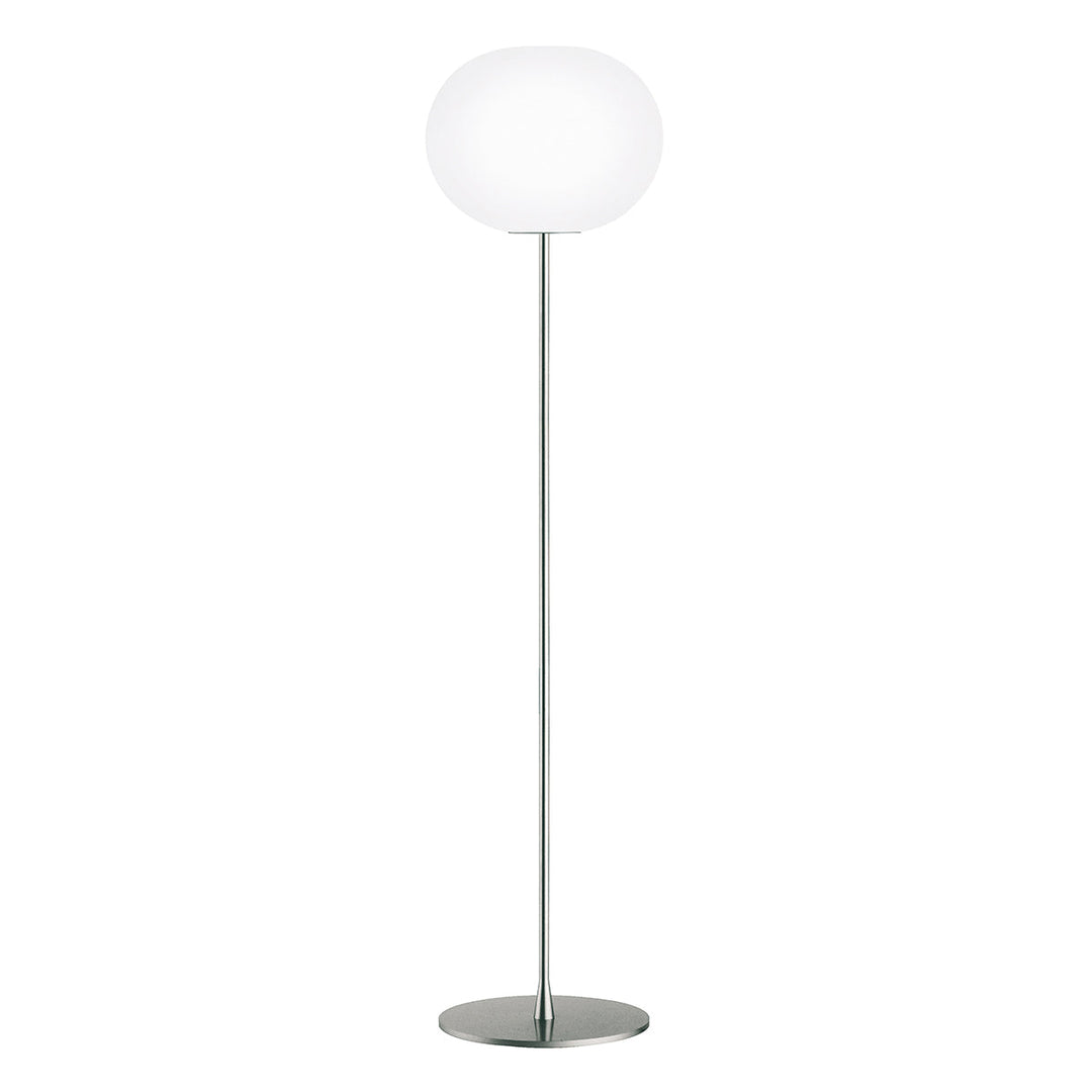 Glo-Ball Floor Lamp Floor Lamps FLOS Silver Large: 72.8 in height
