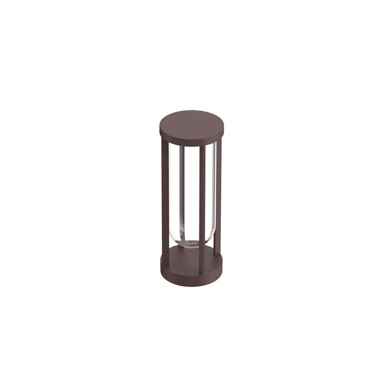 In Vitro Outdoor Bollard Light FLOS Deep Brown / 2700K - Warm White Small: 15.75 in height 0-10V Dimmer