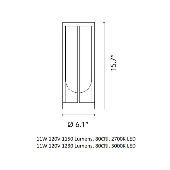 In Vitro Outdoor Bollard Light FLOS