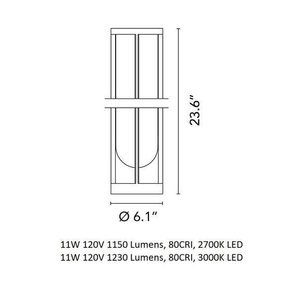 In Vitro Outdoor Bollard Light FLOS
