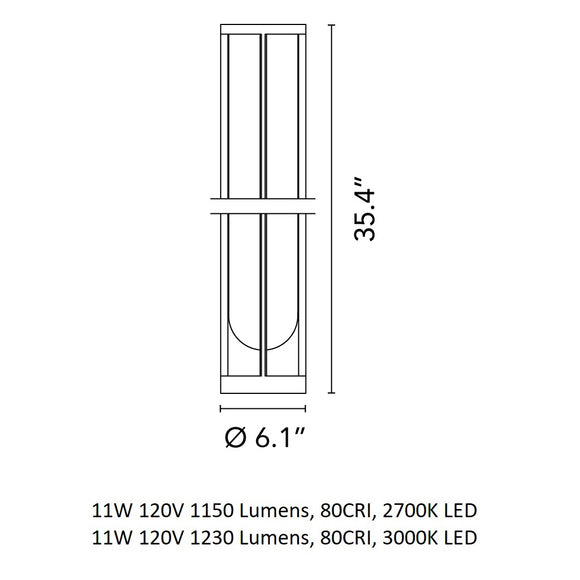 In Vitro Outdoor Bollard Light FLOS