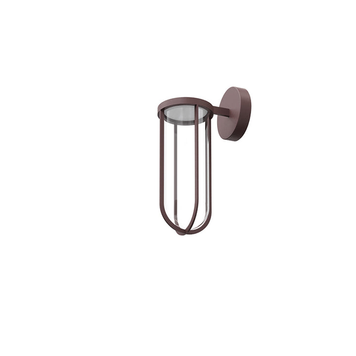 In Vitro Outdoor Wall Light FLOS Deep Brown 2700K - Warm White 0-10V Dimmer