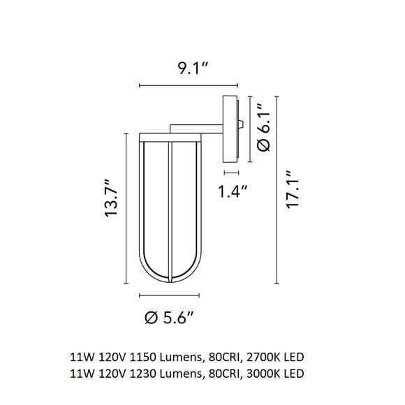 In Vitro Outdoor Wall Light FLOS
