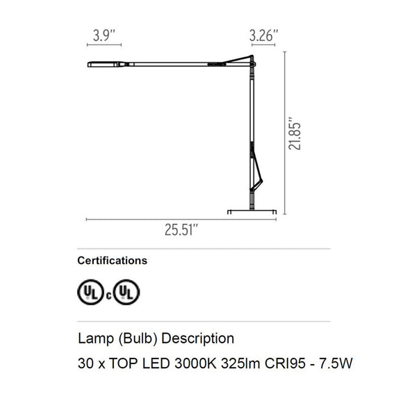 Kelvin Green Mode Table Lamp Desk Lamps FLOS