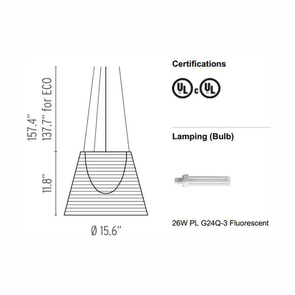 Ktribe Suspension Lamp Lighting FLOS