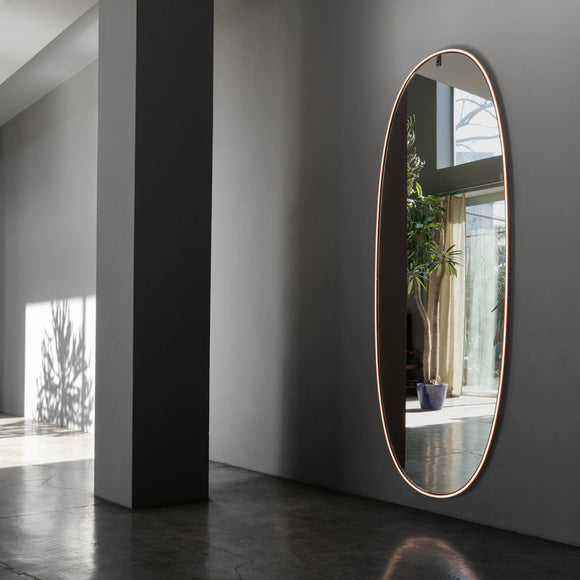 La Plus Belle Wall-Mounted Mirror with Integrated LED lights Mirrors FLOS