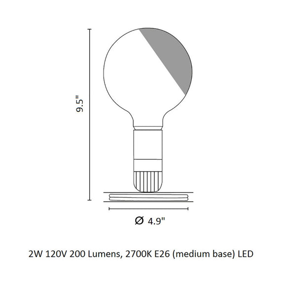 Lampadina LED Table Lamp Table Lamps FLOS