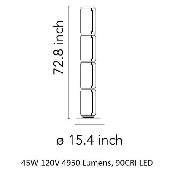 Noctambule 450 Floor Lamp Floor Lamps FLOS