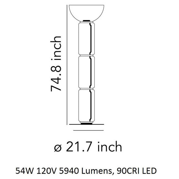 Noctambule Bowl Floor Lamp Floor Lamps FLOS
